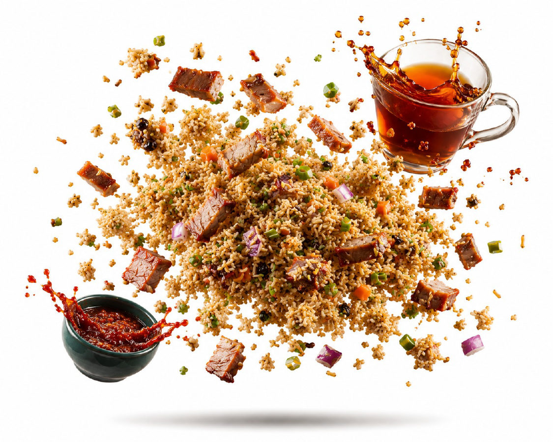 Smoked Pork Axone Fried Rice